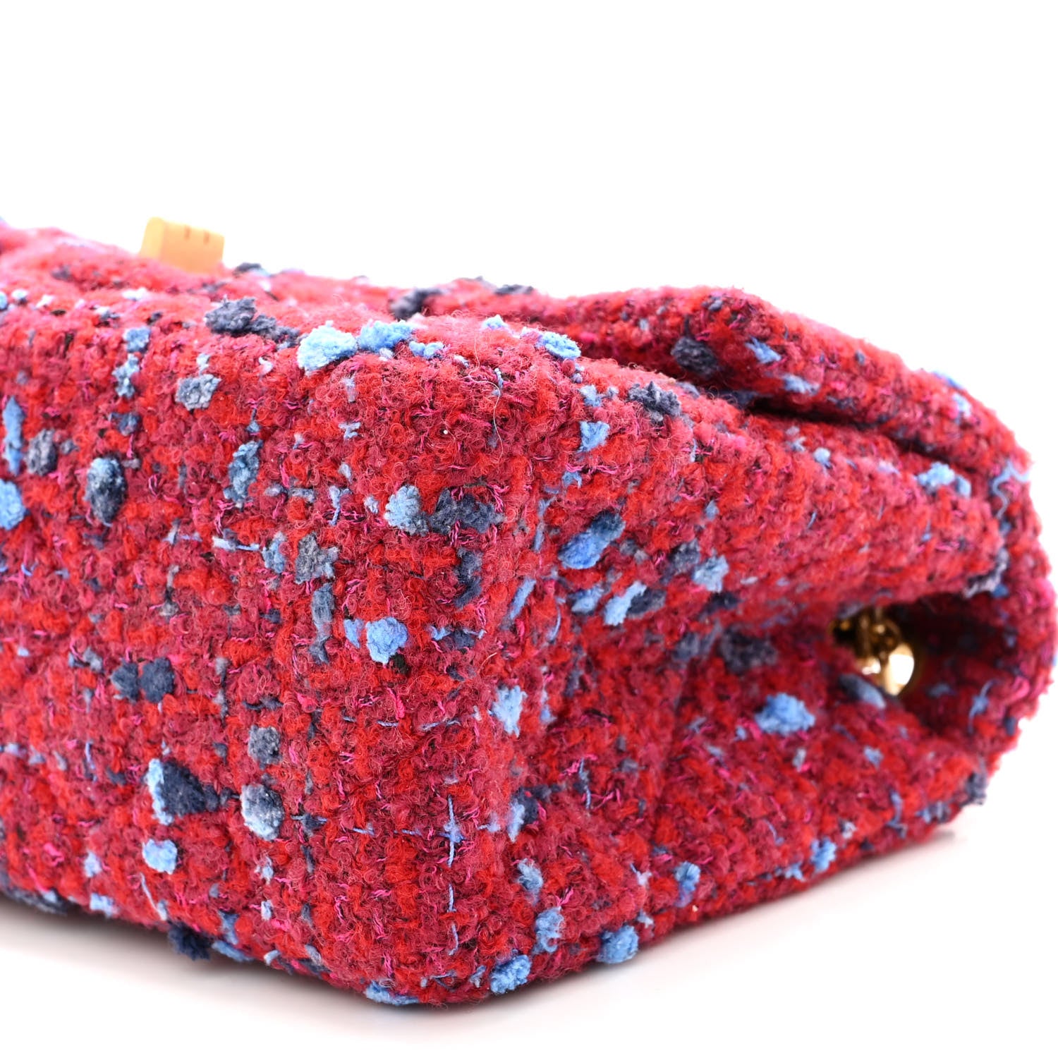 Chanel Tweed Quilted 2.55 Reissue Mini Flap Red Multicolor 10 of 10