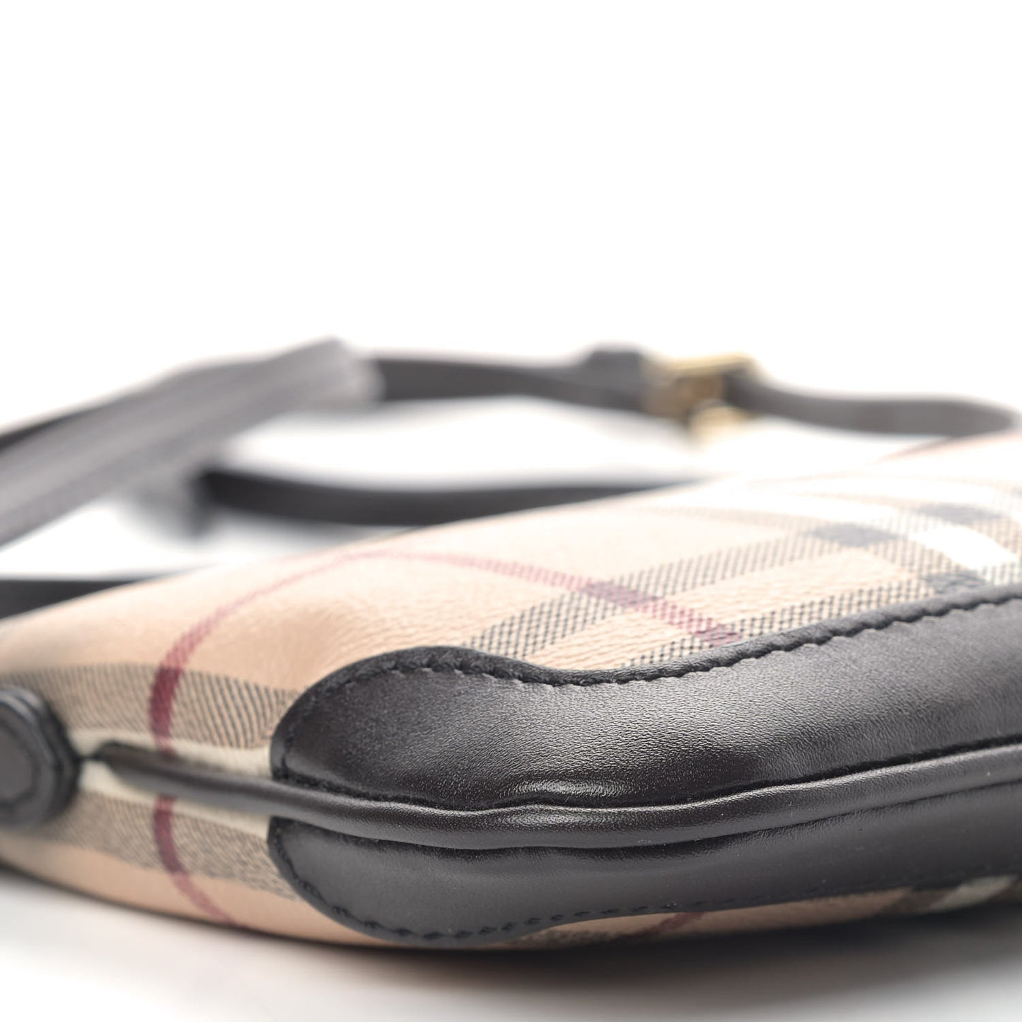 Haymarket Check Small Peyton Crossbody Clutch Bag Black