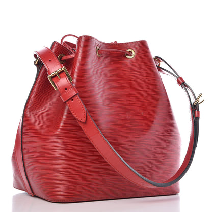 Louis Vuitton Epi Petit Noe Castillan Red 3 of 16