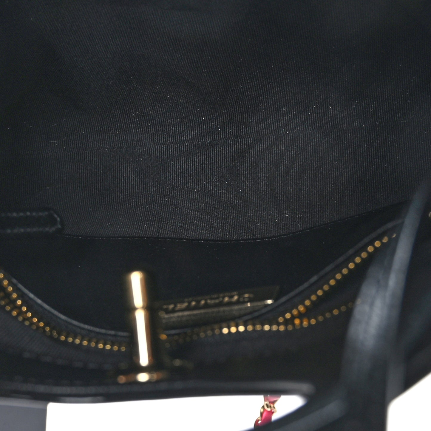 Patent Calfskin Quilted Mini 31 Shopping Bag Pink Black