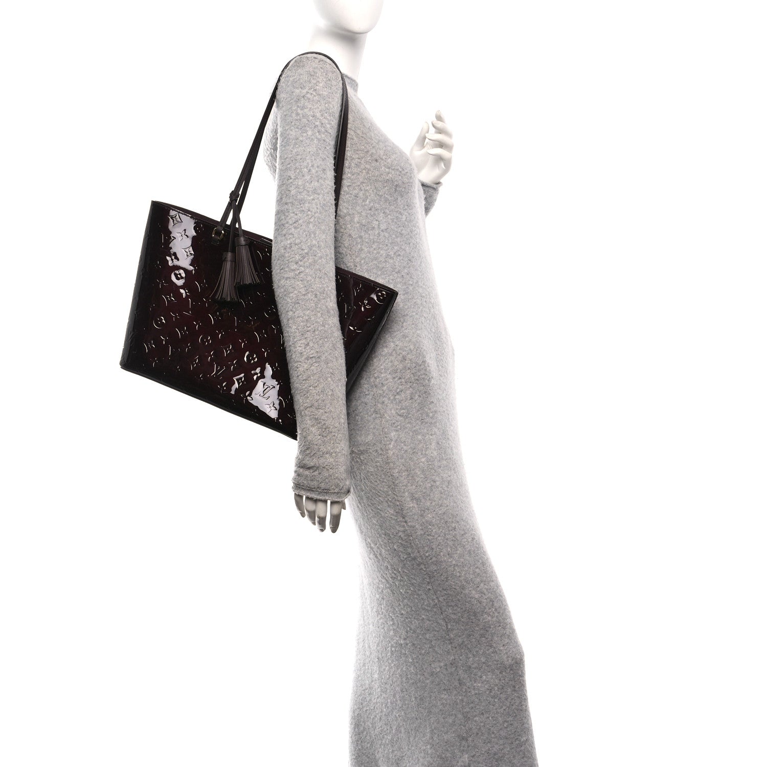 Louis Vuitton Vernis Long Beach MM  Amarante 2 of 10