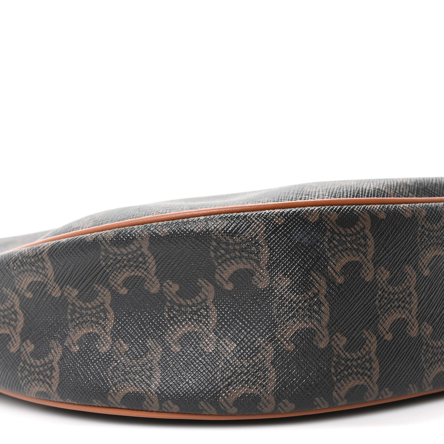 Calfskin Triomphe Canvas Small Heloise Shoulder Bag Tan