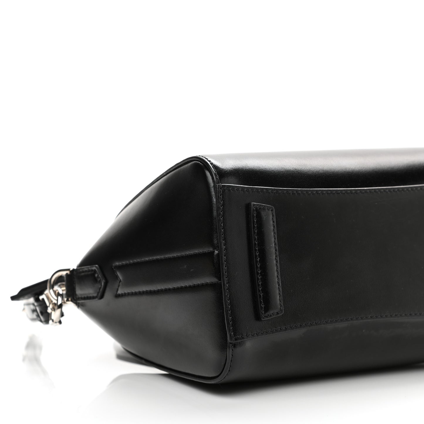 Shiny Lord Calfskin Mini Antigona Black