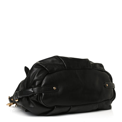 Prada Soft Calf Tote Black 4 of 16