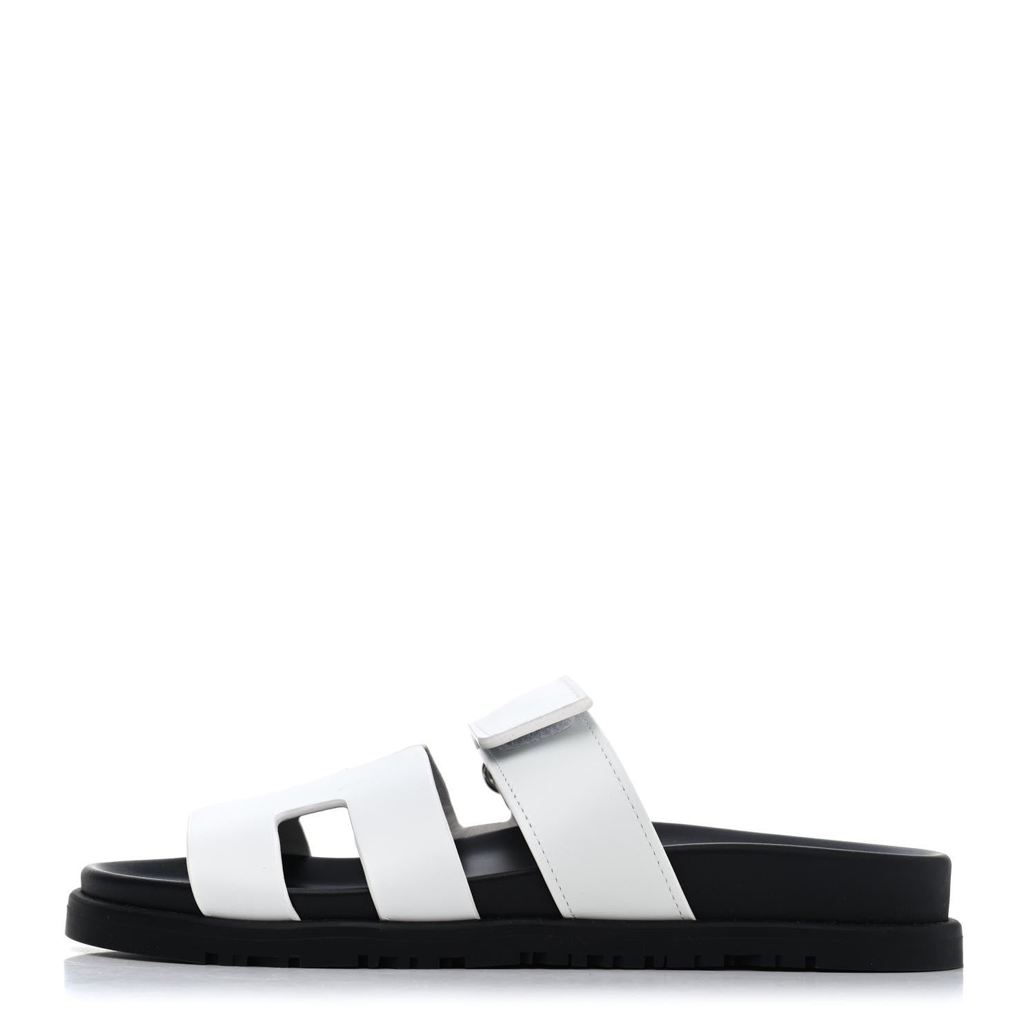 Hermes Calfskin Womens Chypre Sandals 36 White 1 of 4