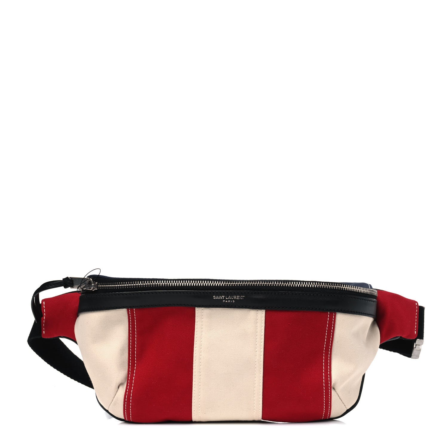 Saint Laurent Canvas Classic Belt Bag Red Blue White 1 of 5