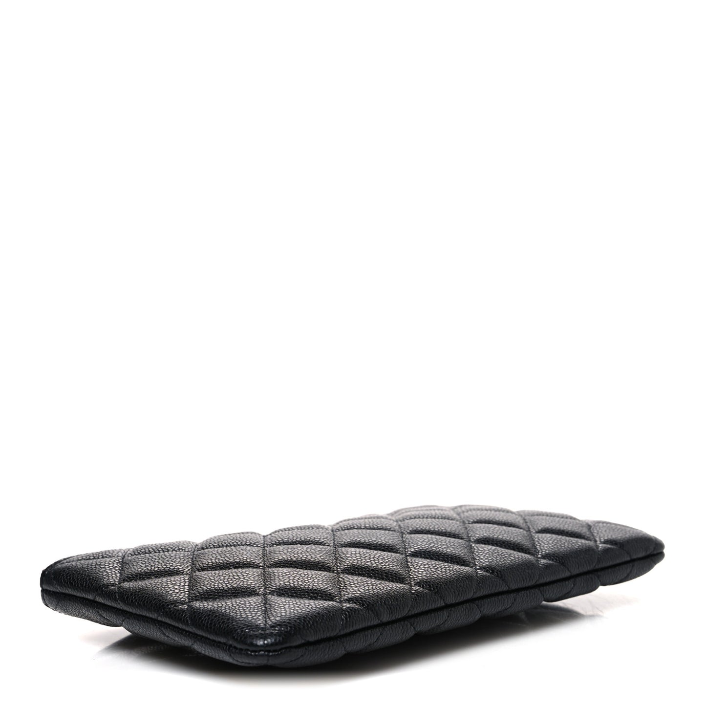Caviar Quilted Cosmetic Case Black