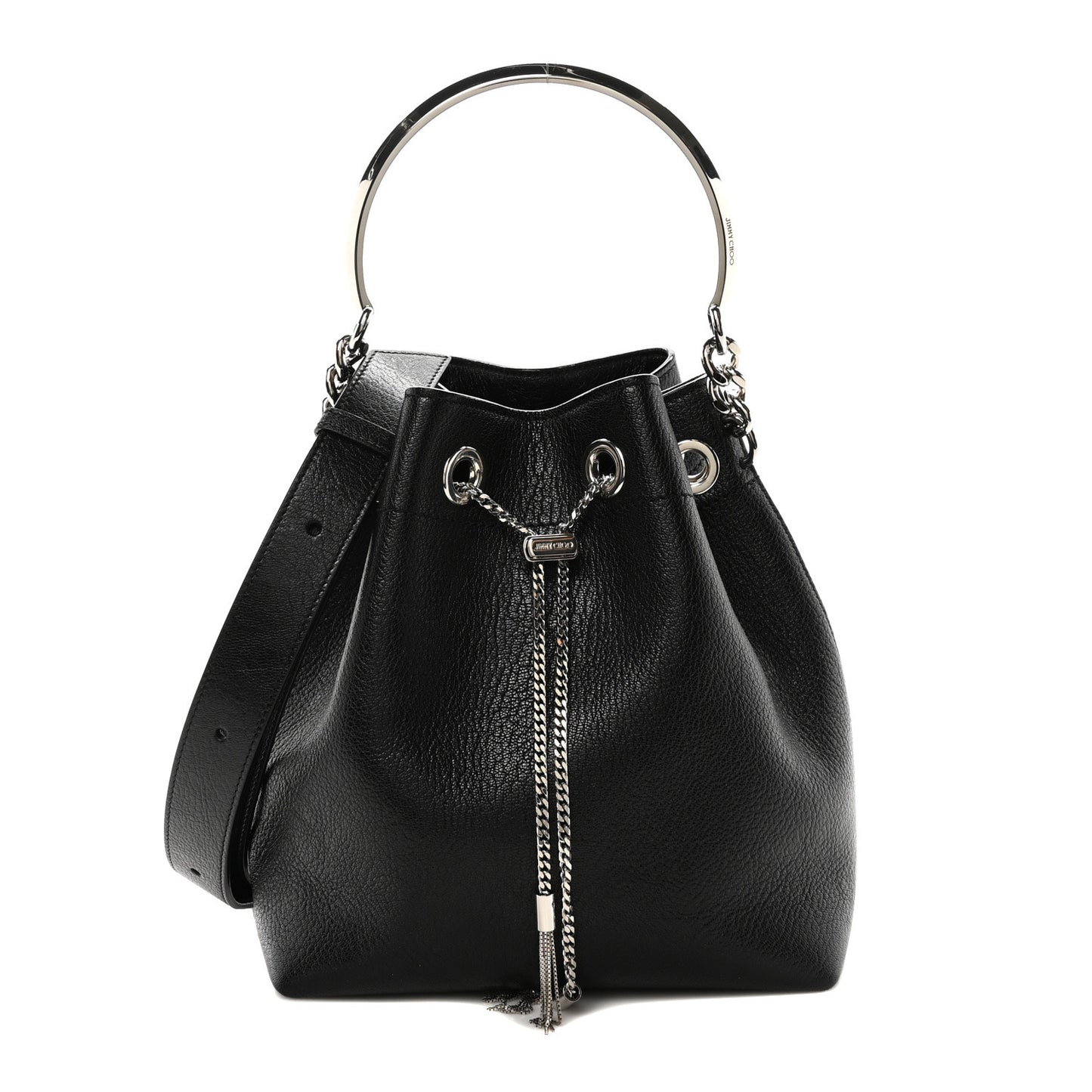 Calfskin Bon Bon Bag Bucket Bag Black