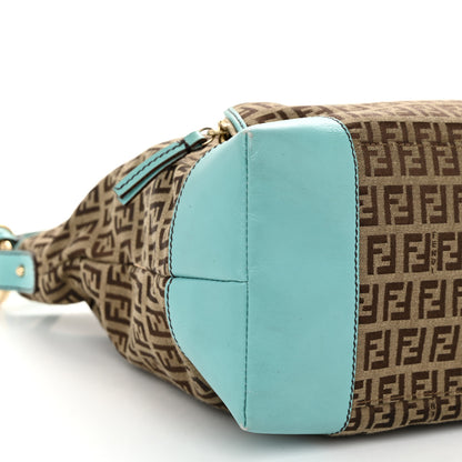 Fendi Zucchino Cuoio Chef Shopping Tote Mogano Panna Laguna 10 of 13