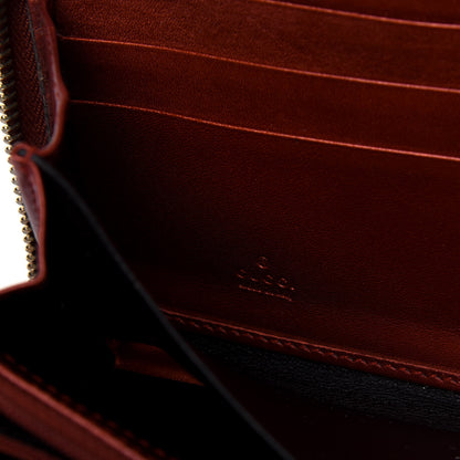 Gucci Monogram Bow Zip Around Wallet Brown 6 of 22