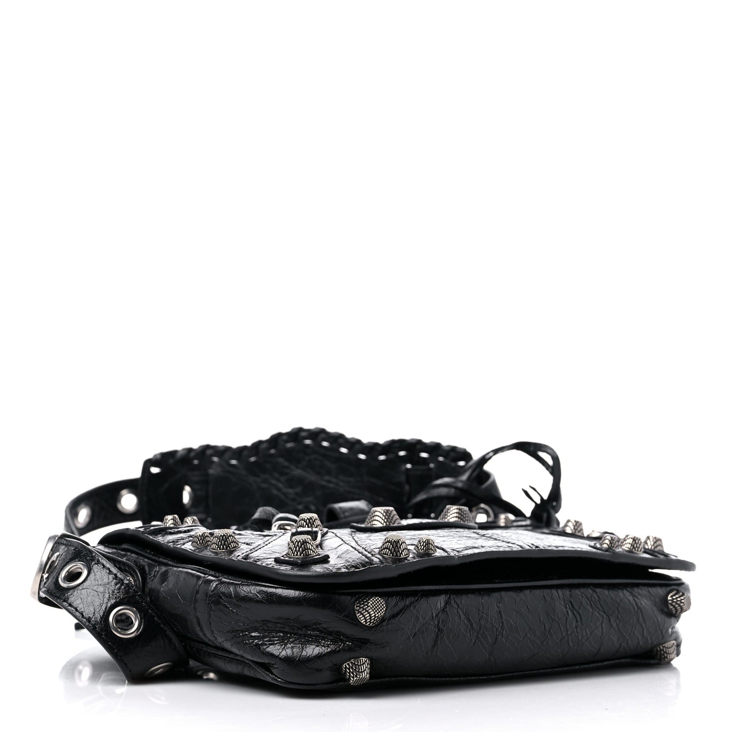 Agneau Arena XS Le Cagole Flap Bag Black