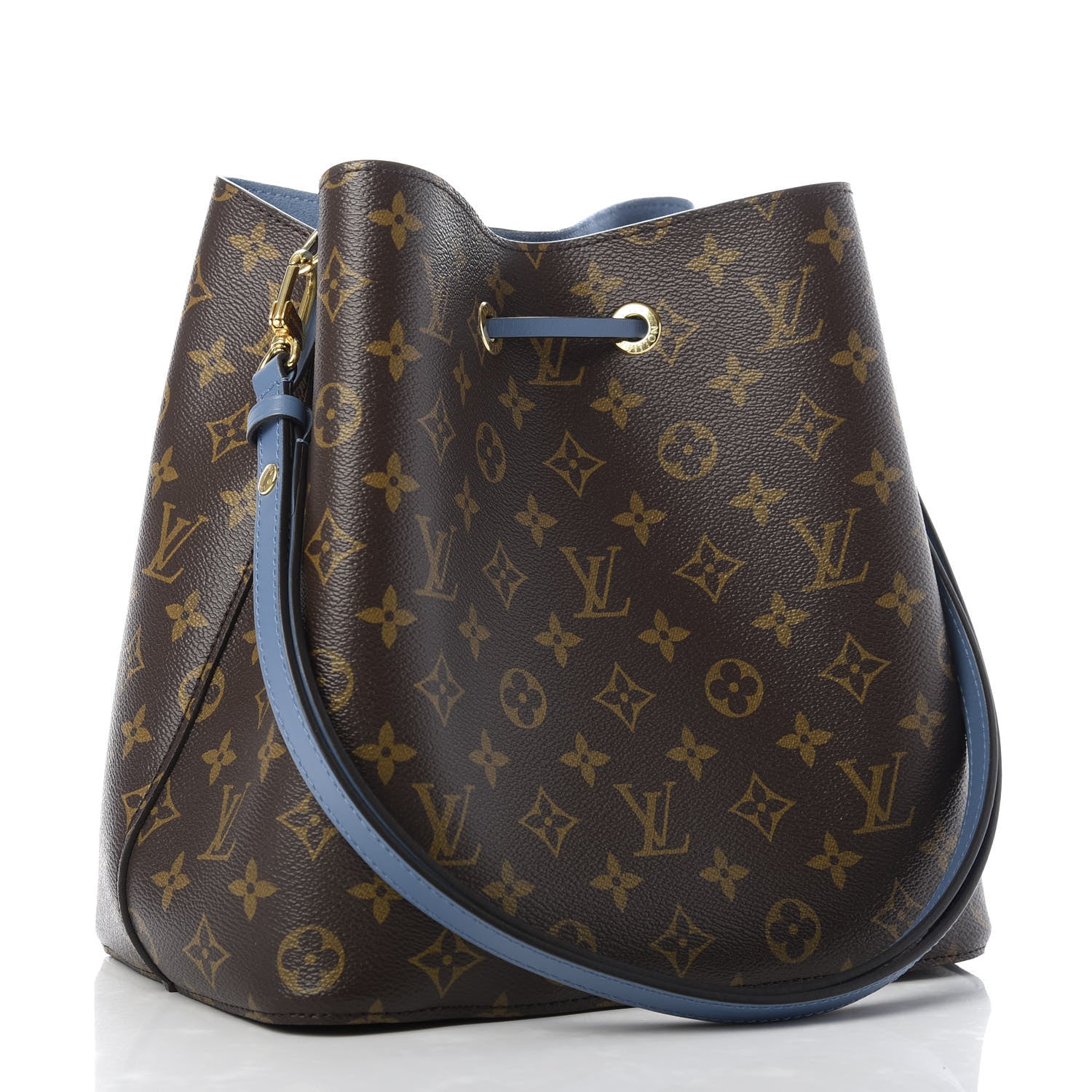 Louis Vuitton Monogram Neonoe MM Blue Jean 3 of 8