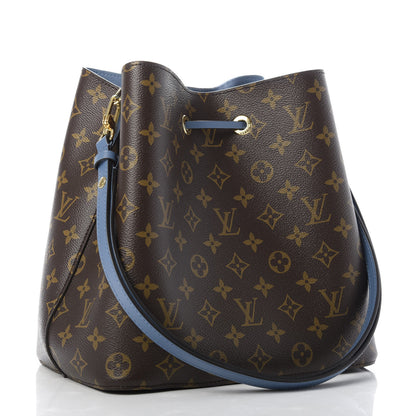 Louis Vuitton Monogram Neonoe MM Blue Jean 3 of 8