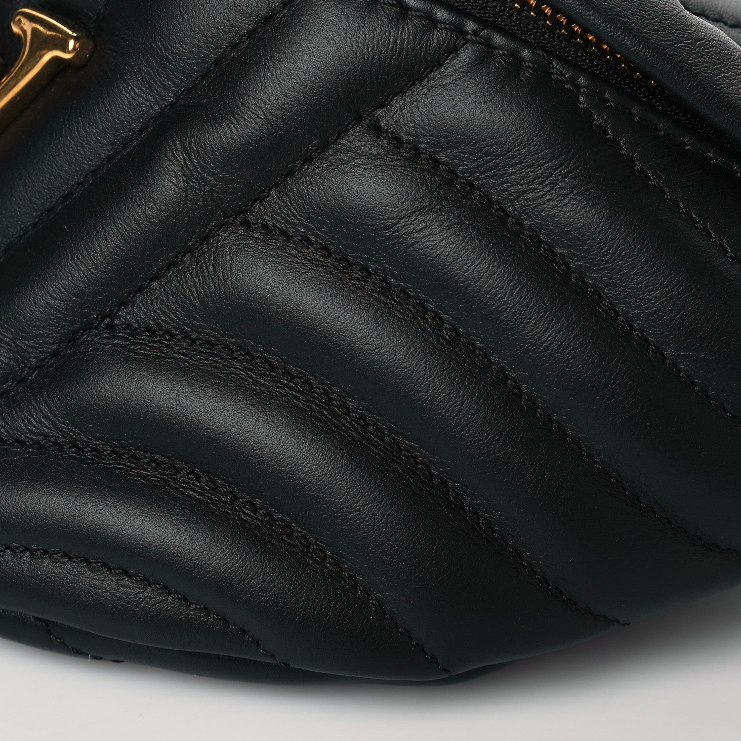 Louis Vuitton Calfskin Quilted New Wave Bumbag Black 9 of 10
