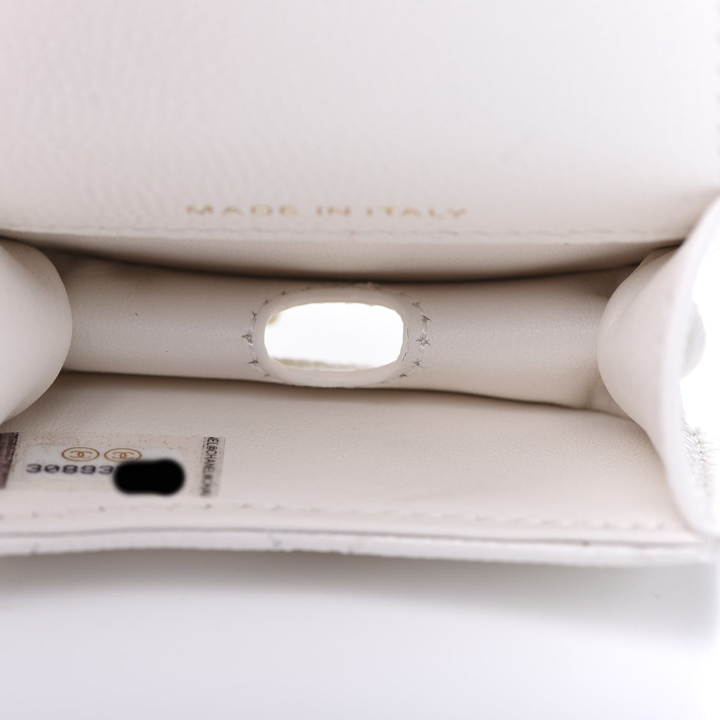 Caviar Quilted Airpods Pro Case White