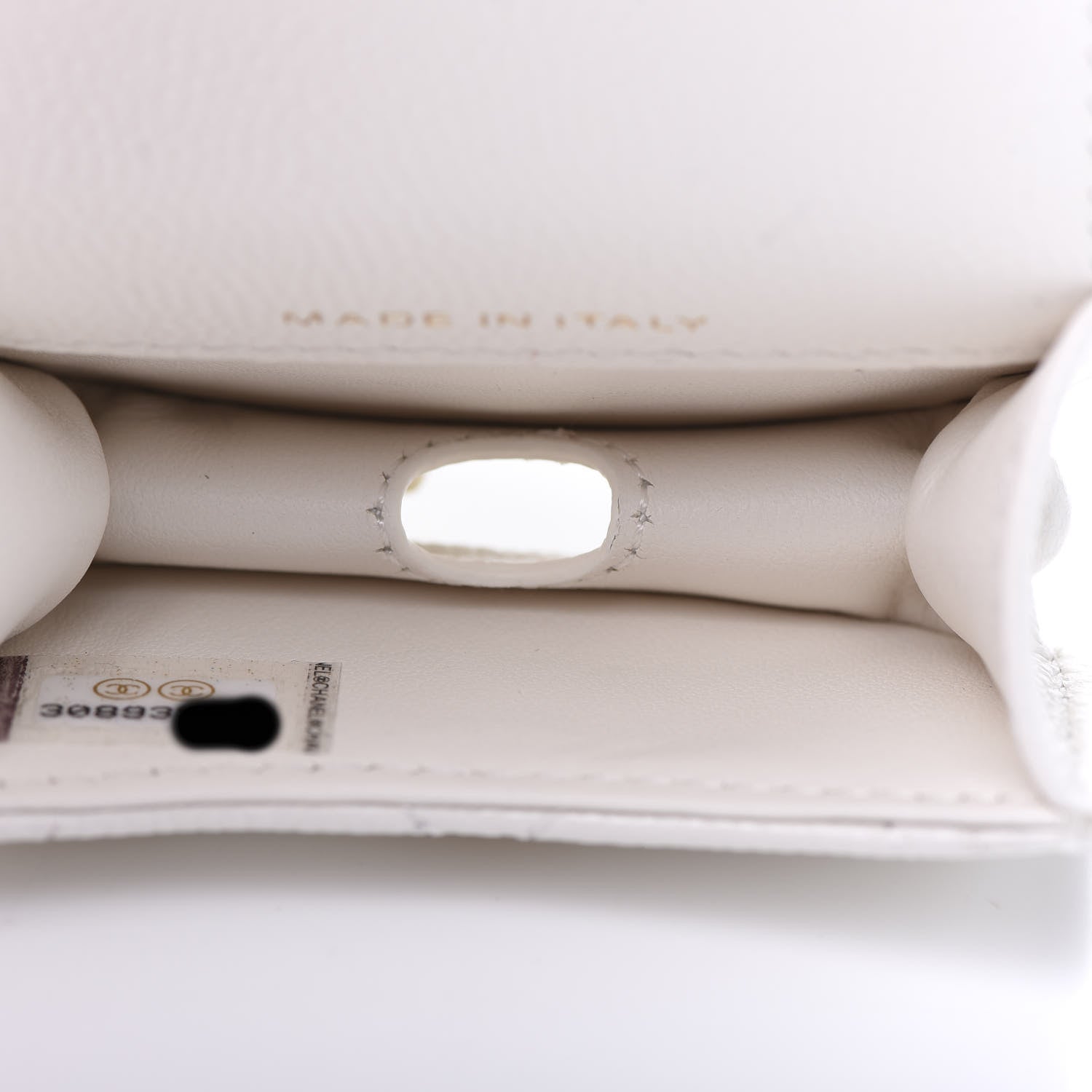 Chanel Caviar Quilted Airpods Pro Case White 8 of 10
