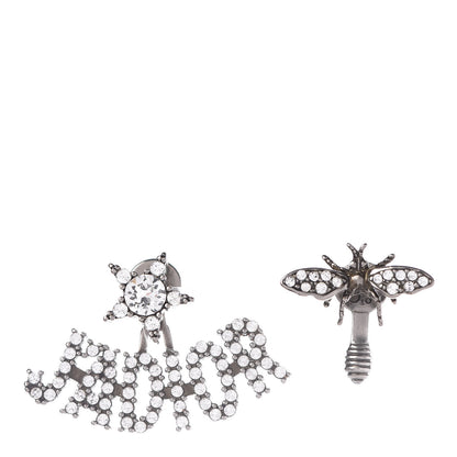 Christian Dior Palladium Crystal J'adior Earrings 1 of 3