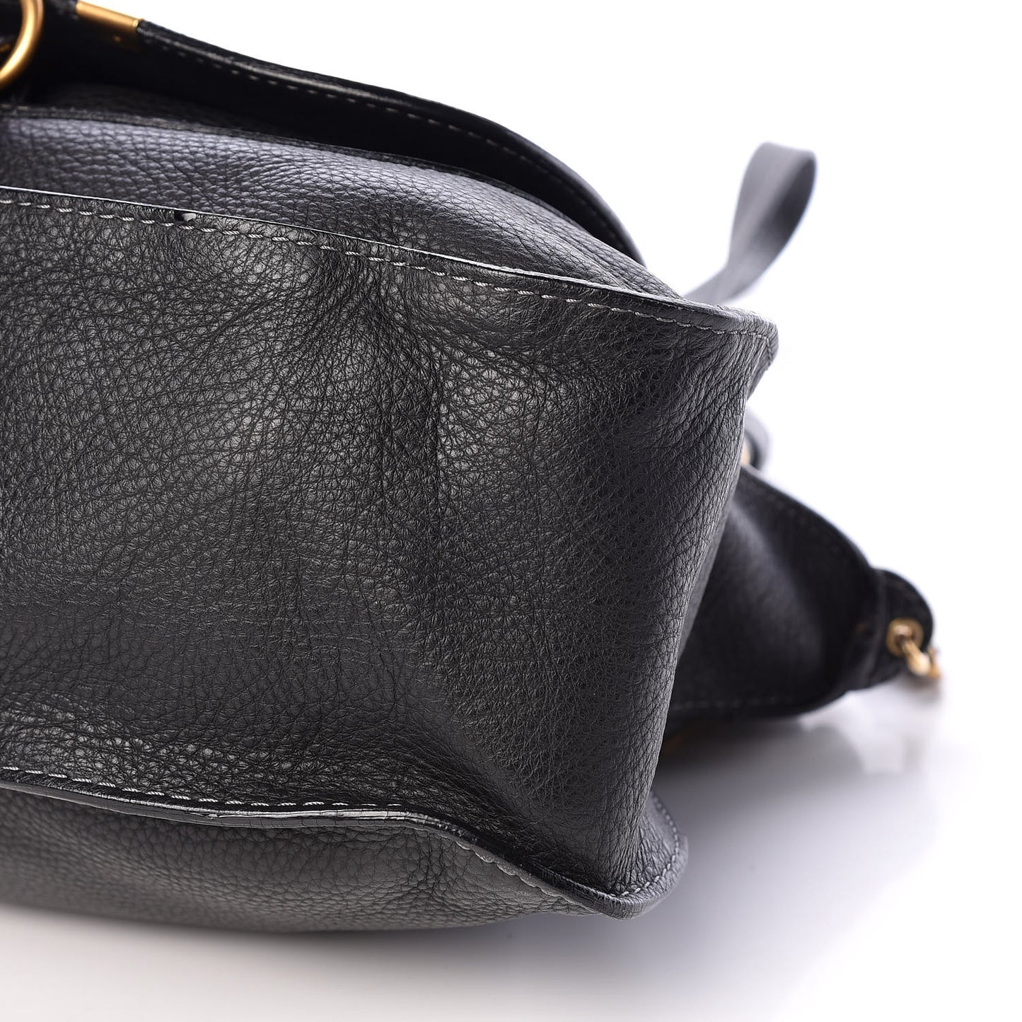 Calfskin Medium Marcie Satchel Black