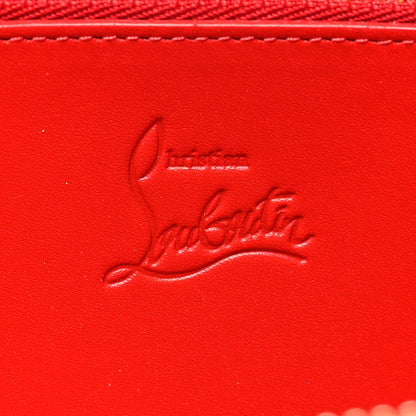 Christian Louboutin Calfskin Panettone Spiked Zip Around Wallet Yellow 6 of 10