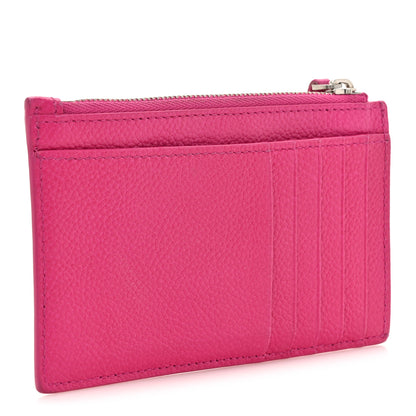 Balenciaga Grained Calfskin Large Cash Long Coin Card Holder Hot Pink 3 of 13