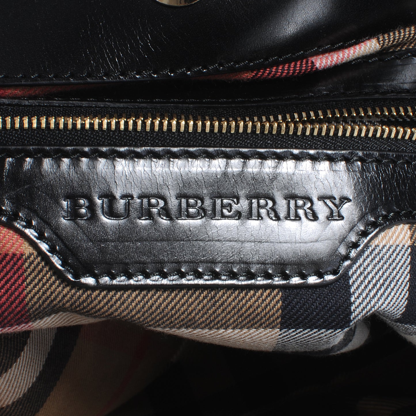 Lambskin Bridle Studs Small Canterbury Tote Black