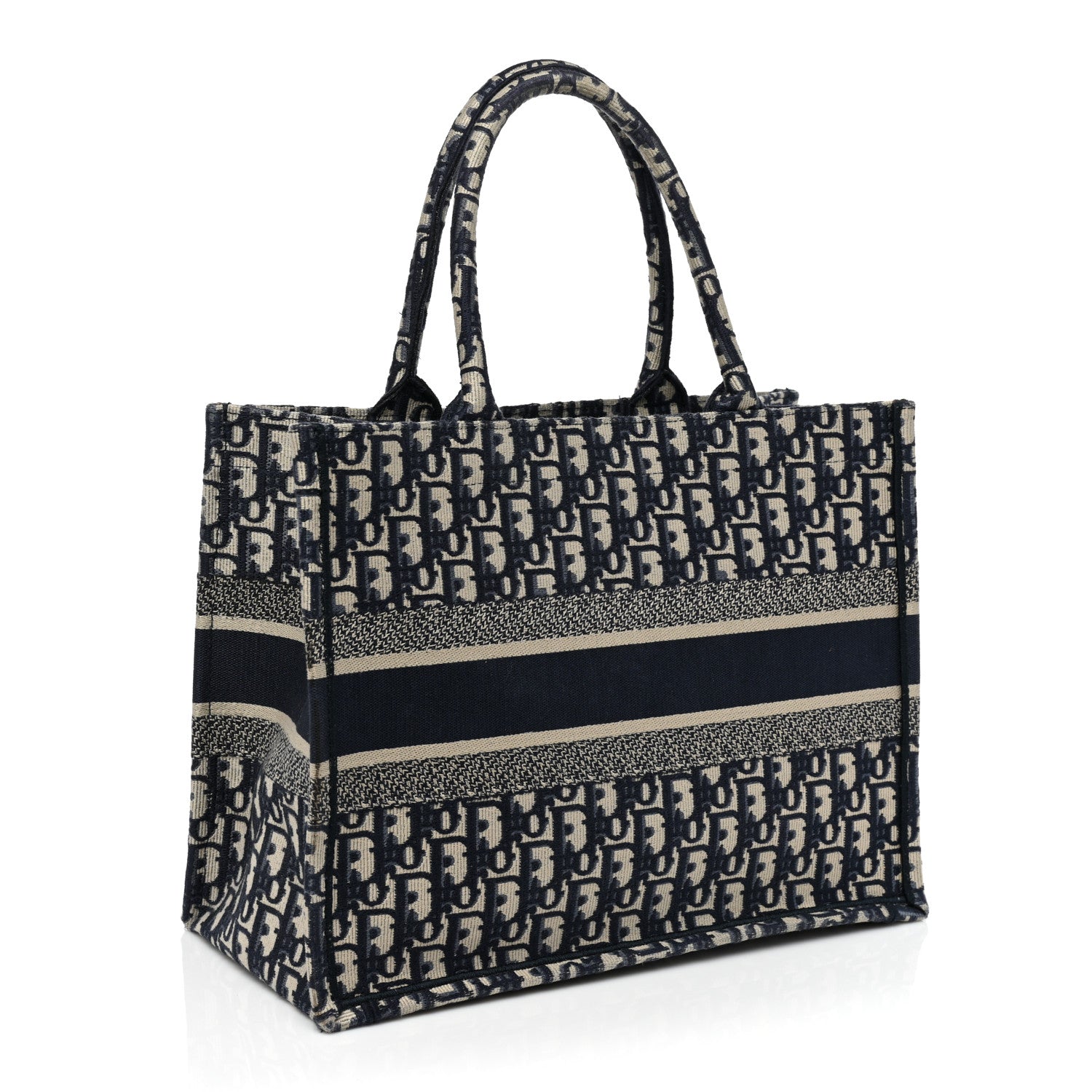 Christian Dior Oblique Medium Book Tote Blue Multicolor 3 of 15