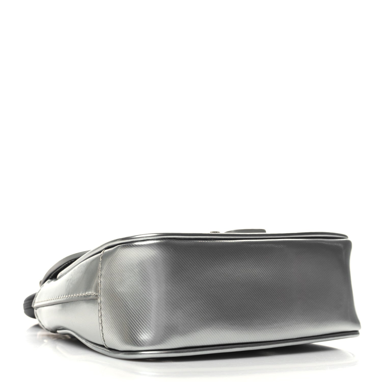 Burberry Metallic Trench Calfskin Mini DK88 Top Handle Bag Silver 4 of 10