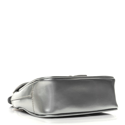 Burberry Metallic Trench Calfskin Mini DK88 Top Handle Bag Silver 4 of 10