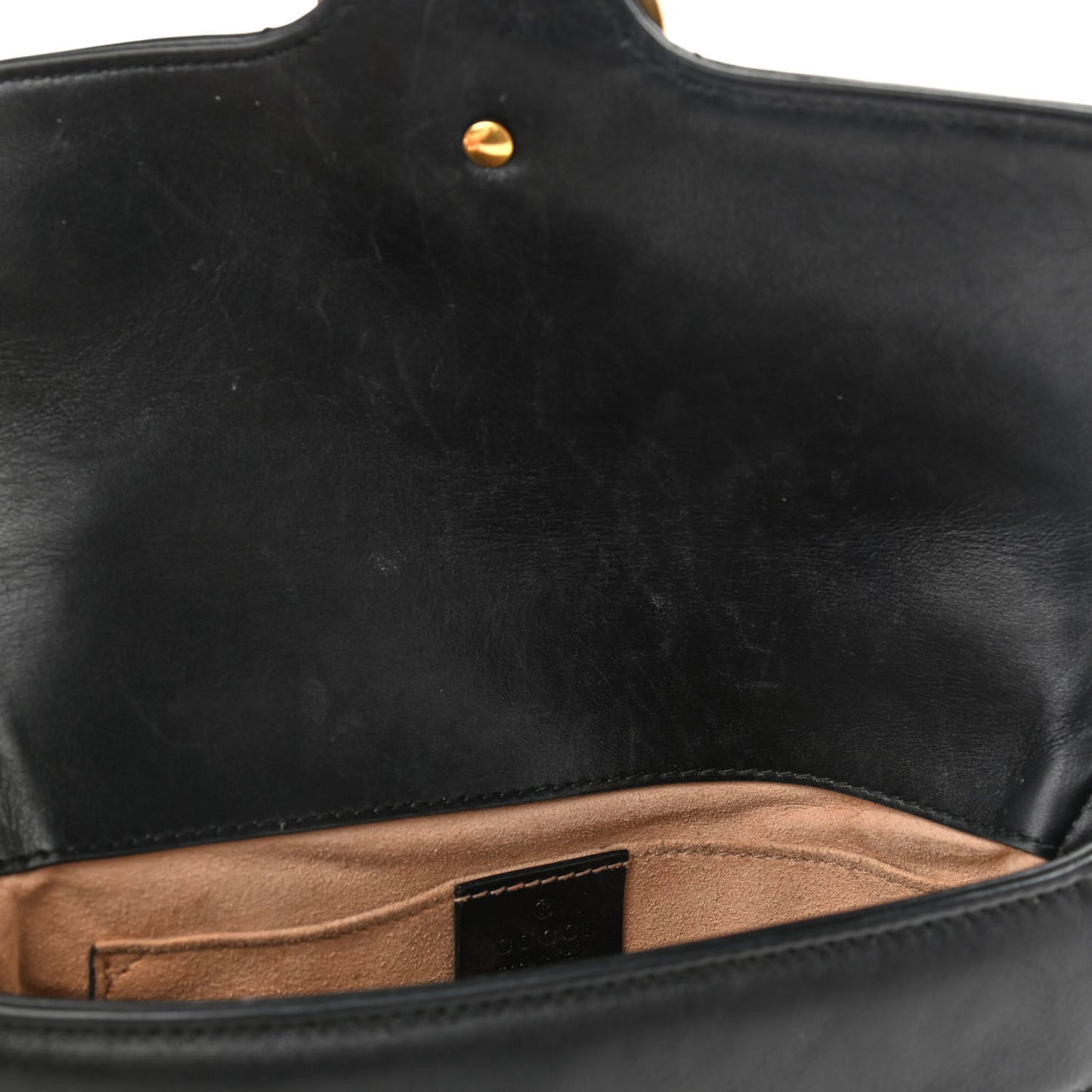Calfskin Matelasse Pearly GG Marmont Chain Belt Bag Black