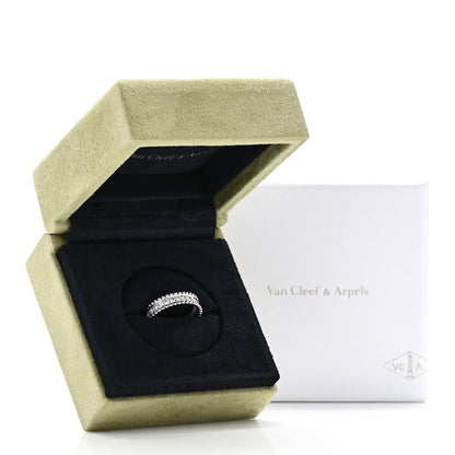 Van Cleef & Arpels Platinum Diamond Estrelle Wedding Band Ring 48 4.5 5 of 5