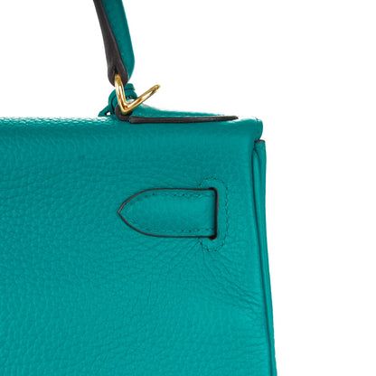 Hermes Taurillon Clemence Kelly Retourne 28 Bleu Paon 15 of 24