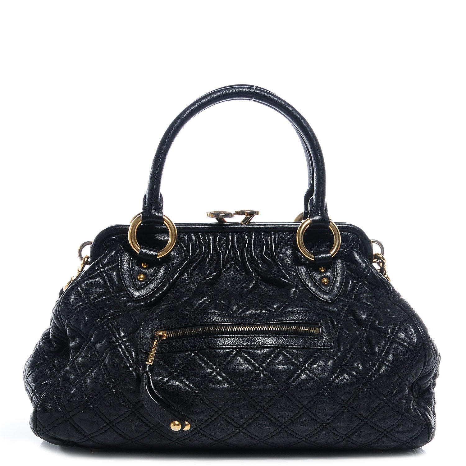 Marc Jacobs Quilted Leather Stam Black 1 of 7
