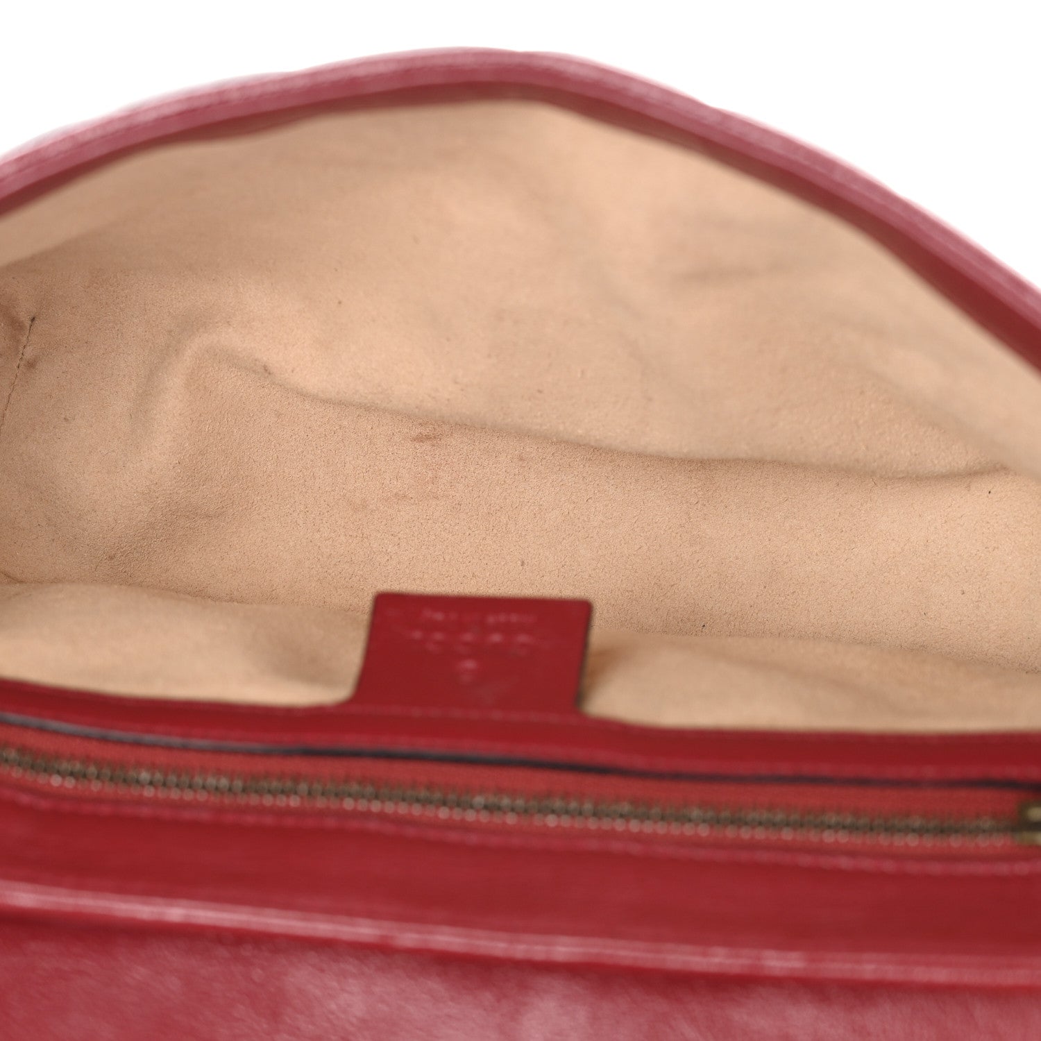 Gucci Vintage Effect Calfskin Matelasse Diagonal Small Torchon GG Marmont Shoulder Bag Black Romantic Cherry 5 of 11