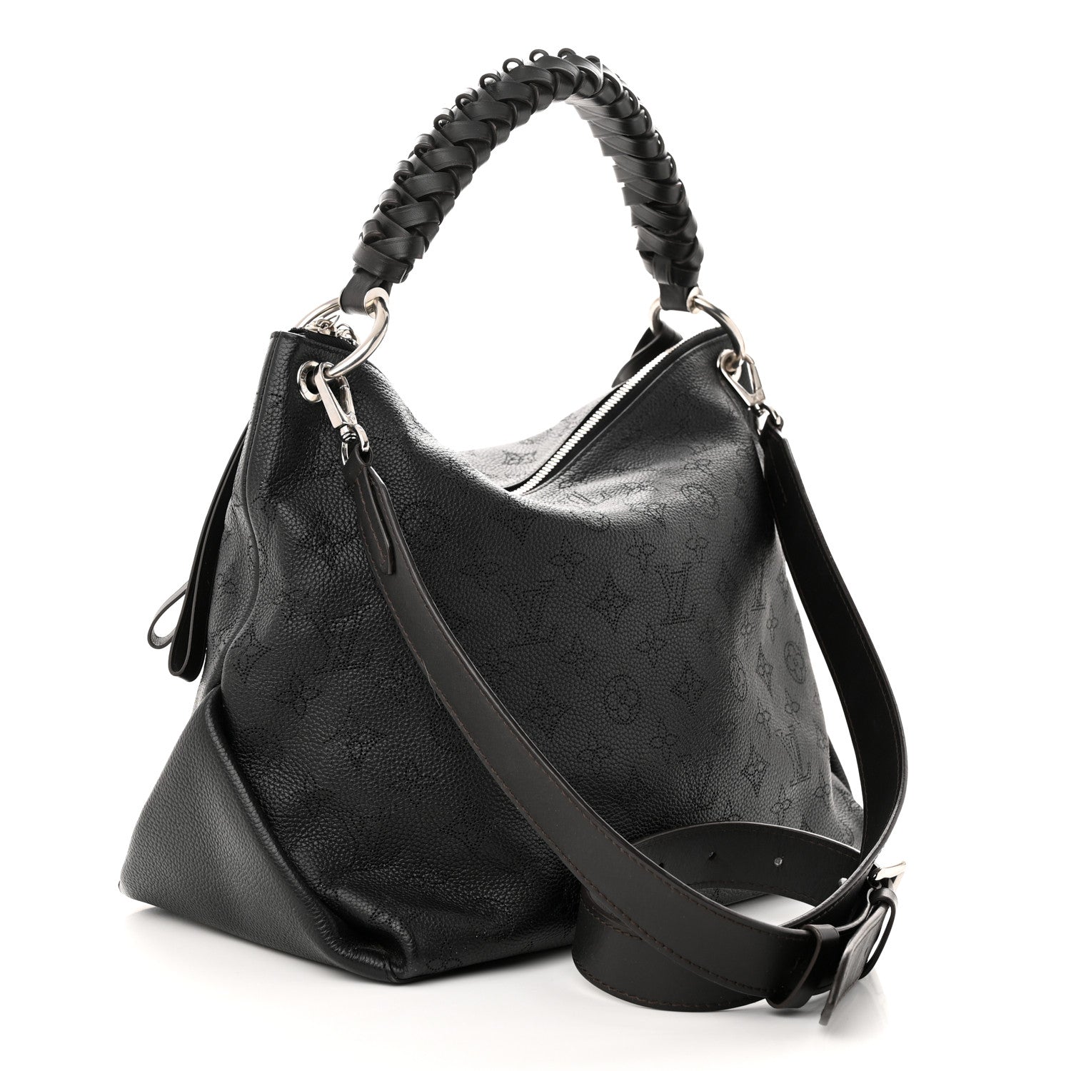 Louis Vuitton Mahina Beaubourg Hobo MM Black 3 of 12
