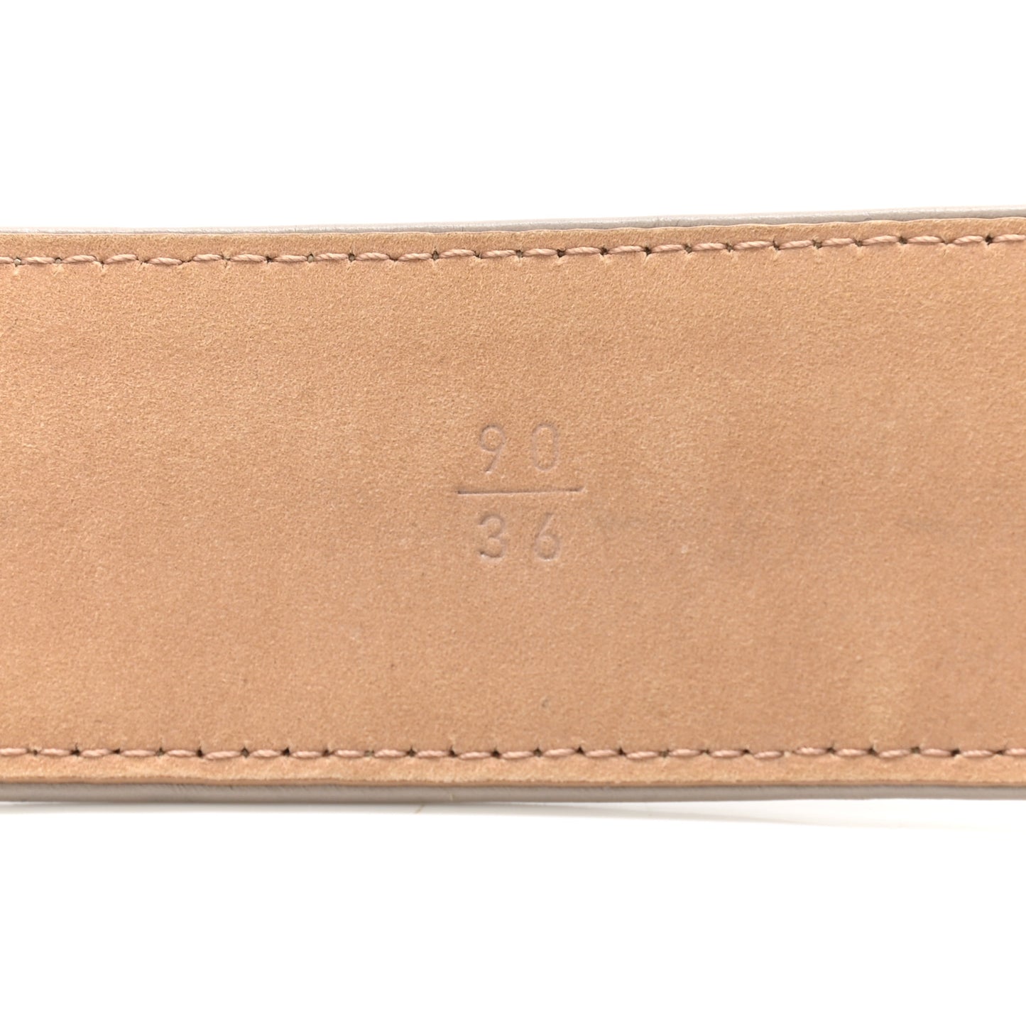 Lambskin Lucky Charms CC Belt 90 36 Beige