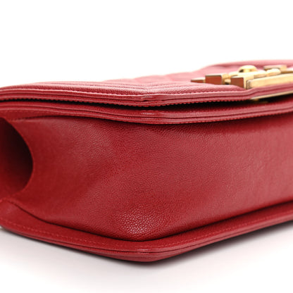 Chanel Caviar Quilted Small Boy Flap Red 9 of 11