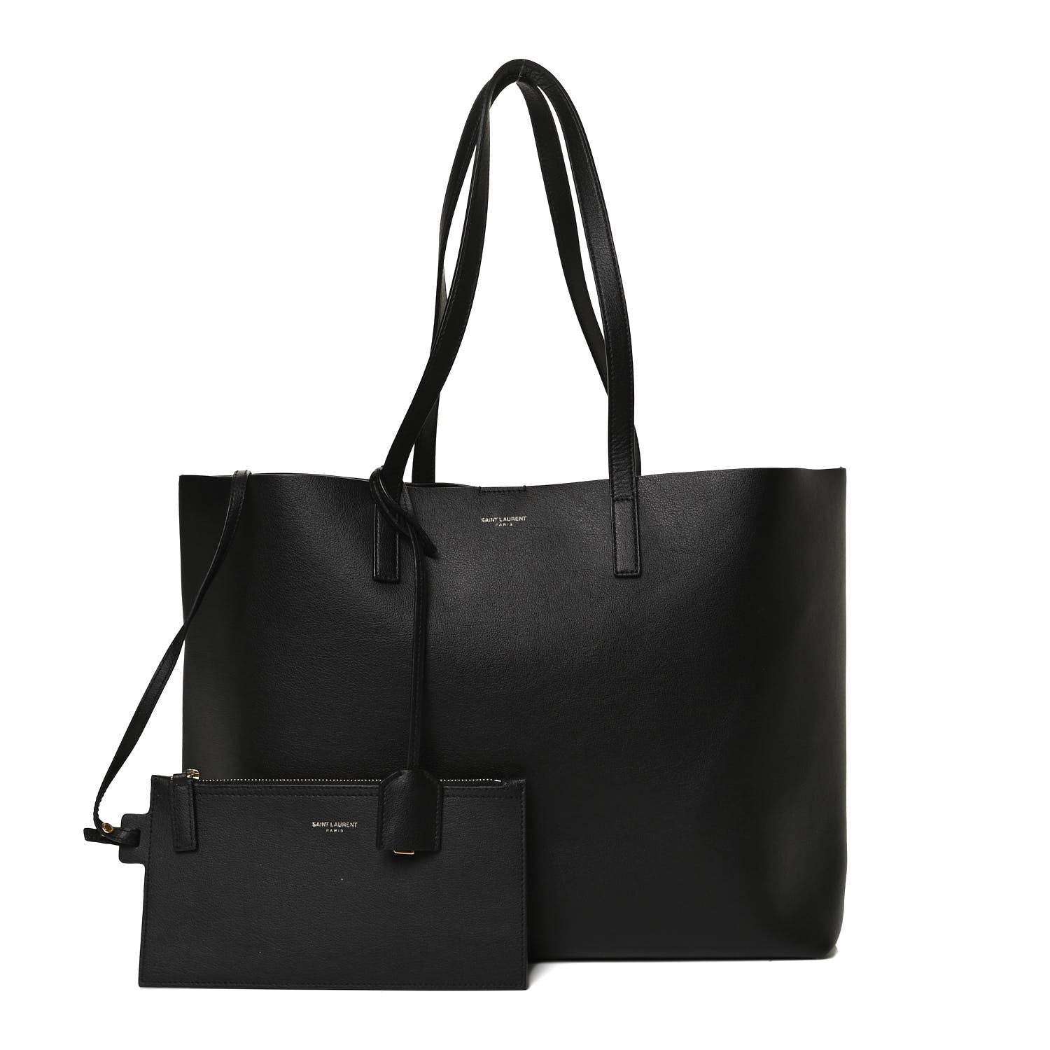 Saint Laurent Calfskin Large Shopping Tote Black 1 of 12