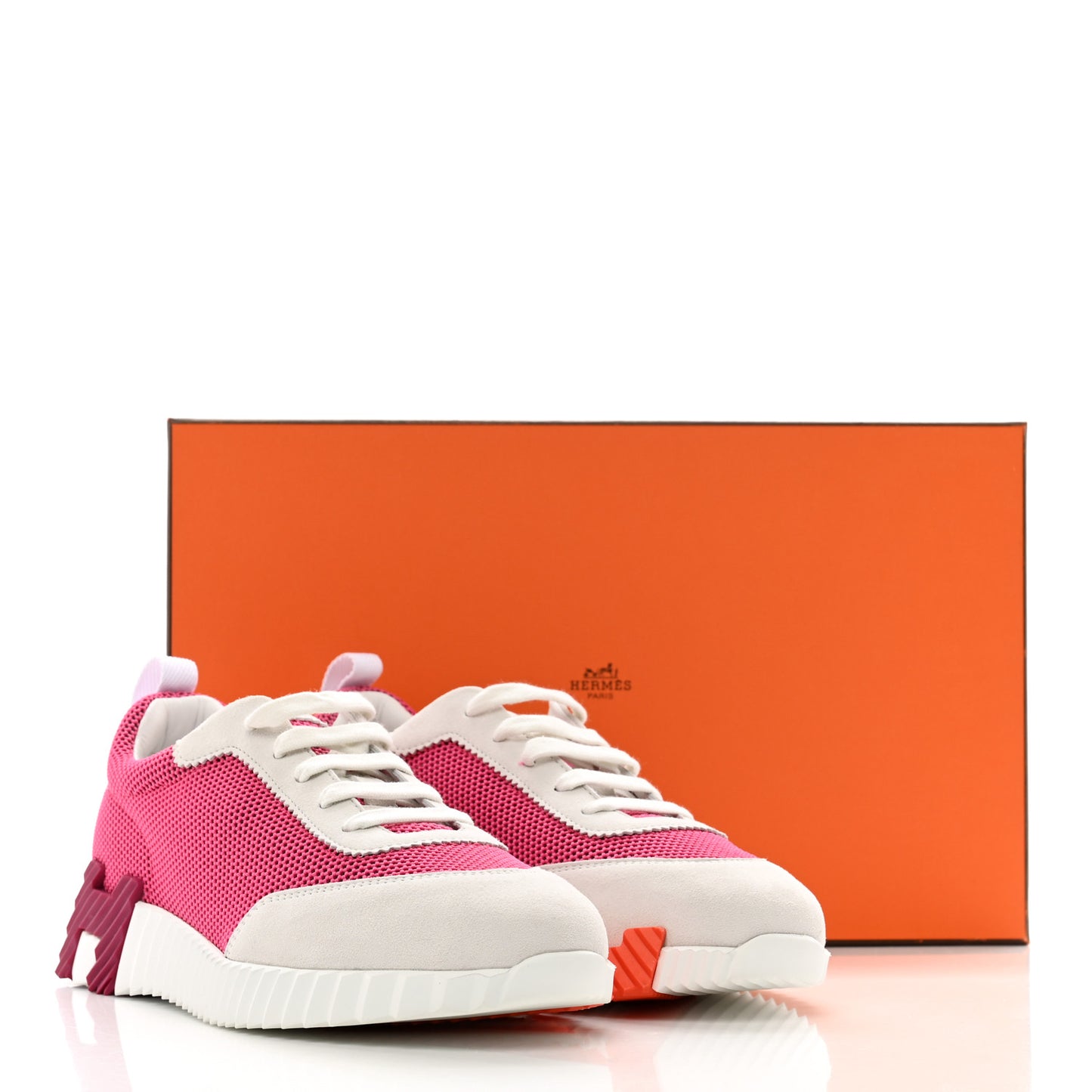 Air Mesh Suede Goatskin Bouncing Sneakers 40 Rose Multicolor