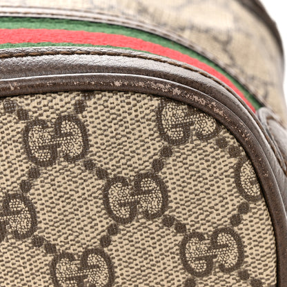 Gucci GG Supreme Monogram Web Mini Ophidia Bucket Bag Brown 12 of 12