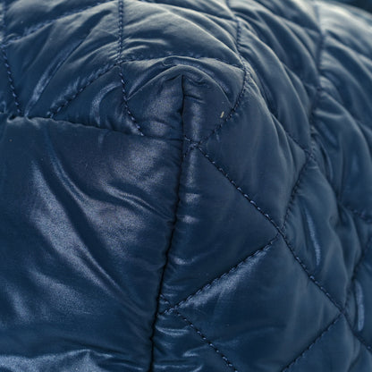 Chanel Nylon Quilted Large Coco Cocoon Tote Blue 10 of 13