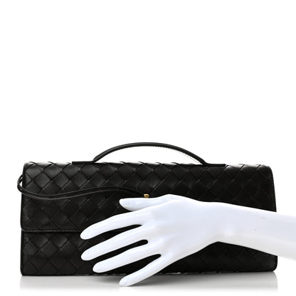 Bottega Veneta Nappa Intrecciato Long Andiamo Top Handle Clutch Fondant 2 of 12
