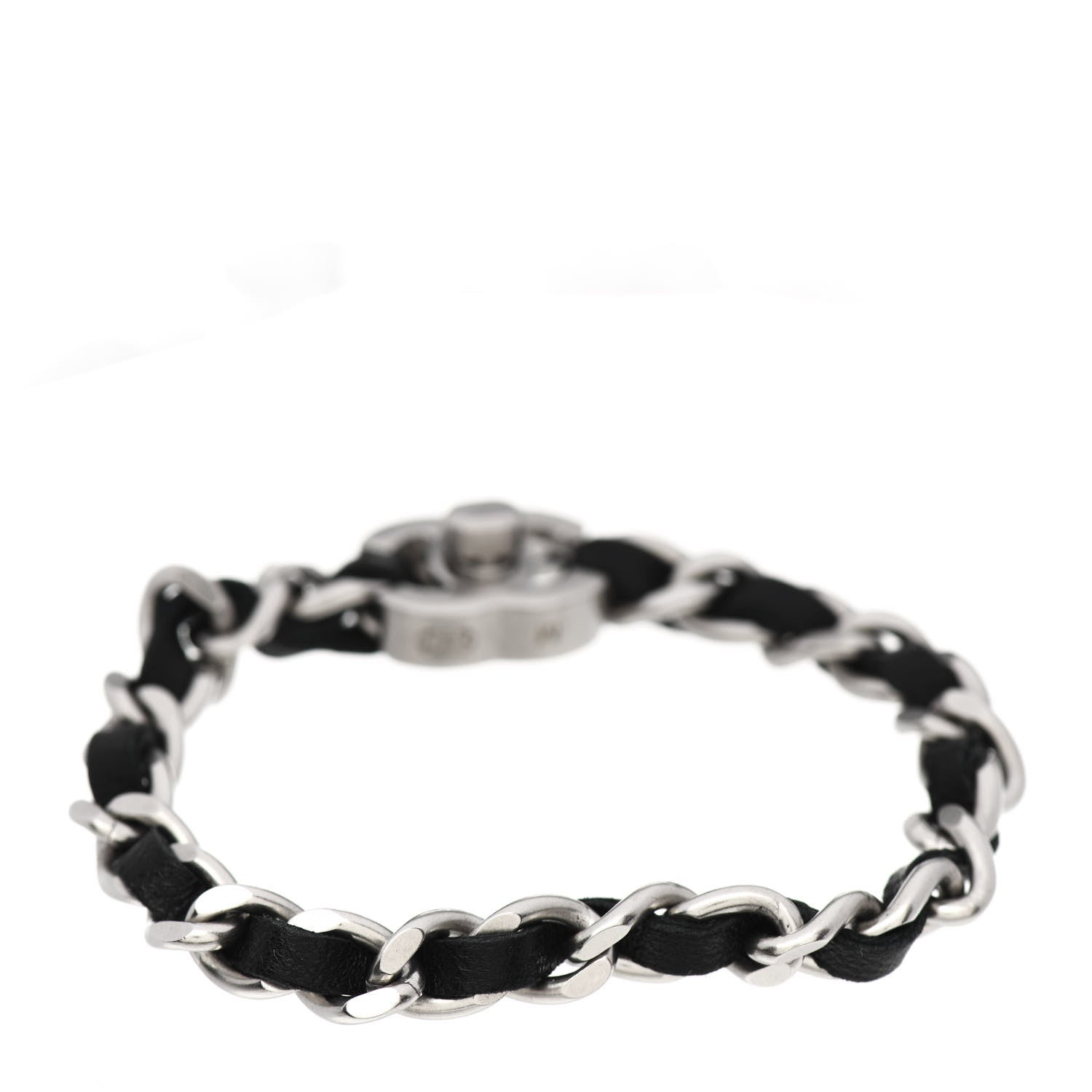 Chanel Lambskin CC Turnlock Chain Bracelet M Black 2 of 3