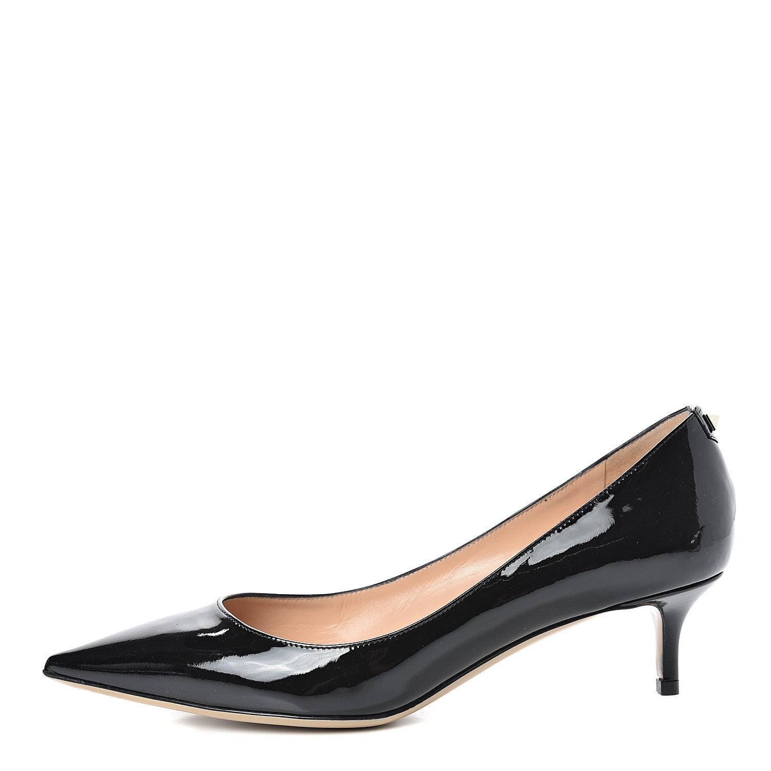 Valentino Garavani Patent Rockstud Simple Pumps 38.5 Black 1 of 8