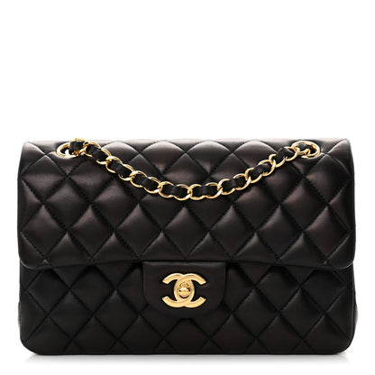 Chanel Lambskin Quilted Small Double Flap Black 1 of 11