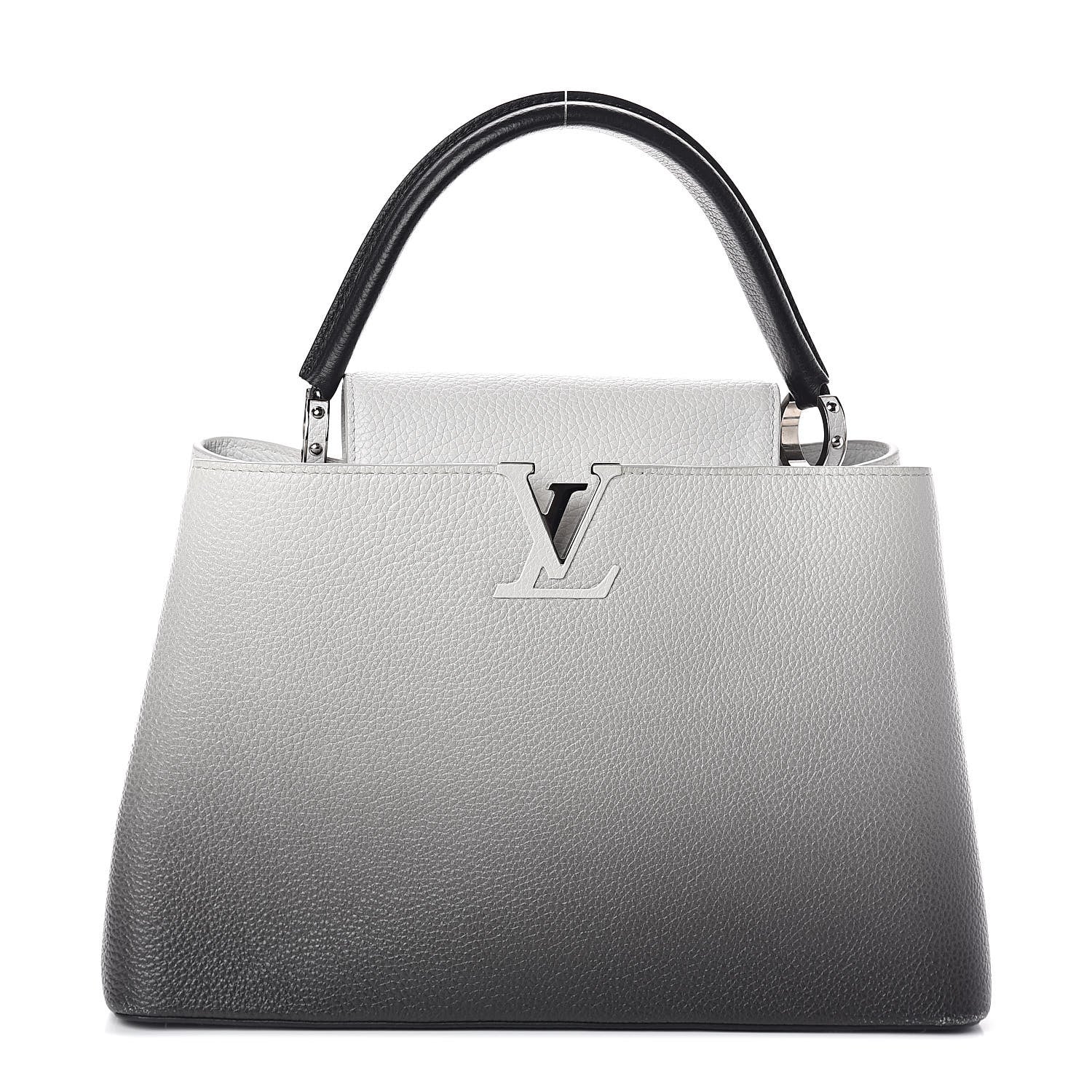 Louis Vuitton Taurillon Capucines MM Cloudy Black 1 of 10