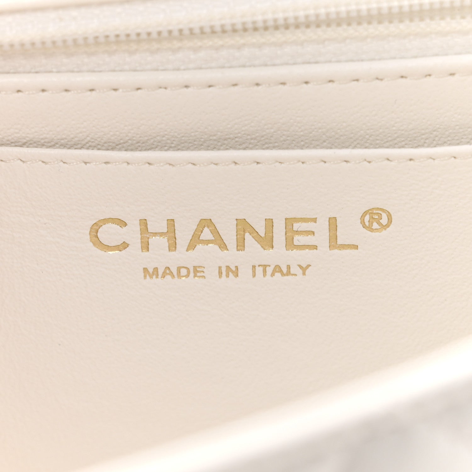 Chanel Lambskin Quilted Mini Rectangular Flap White 9 of 13