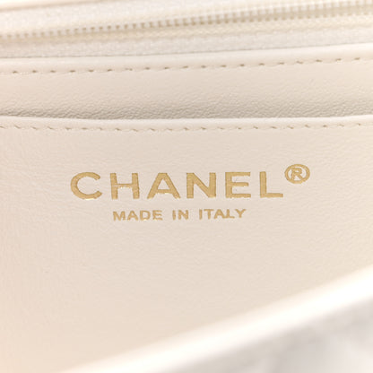 Chanel Lambskin Quilted Mini Rectangular Flap White 9 of 13