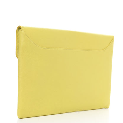 Givenchy Sugar Goatskin Medium Antigona Envelope Clutch Yellow 3 of 10