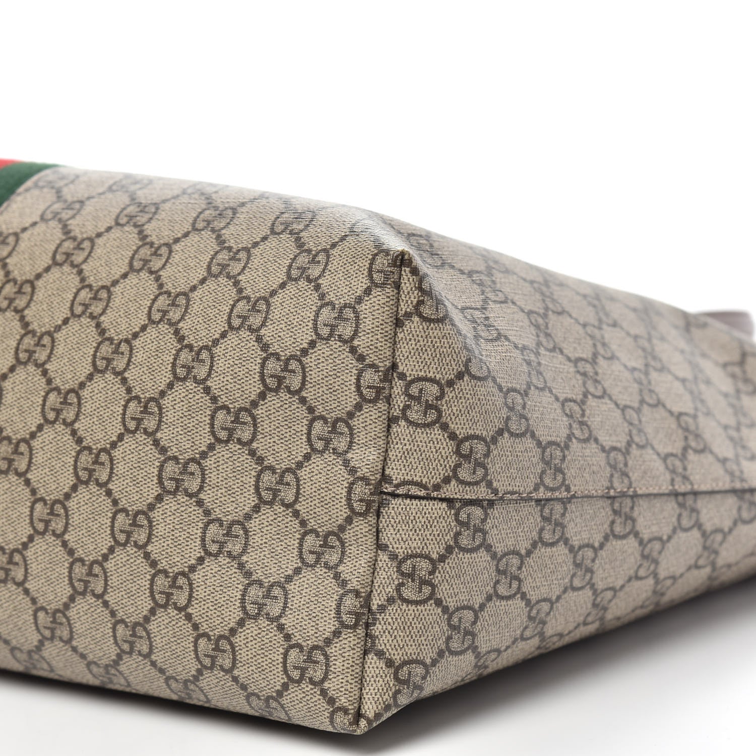 Gucci GG Supreme Monogram Medium Ophidia Shopping Tote Brown 9 of 10