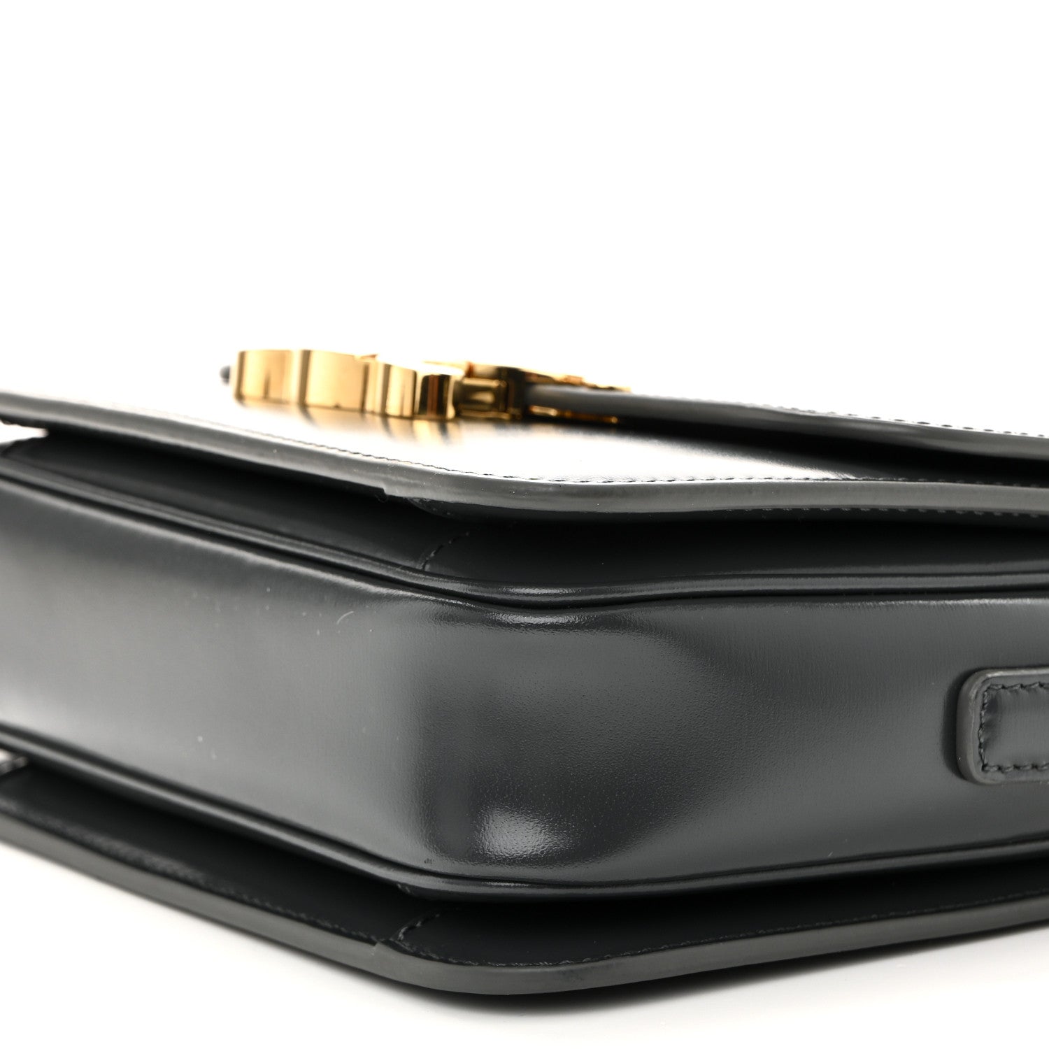 Celine Shiny Calfskin Teen Triomphe Dark Grey 12 of 13